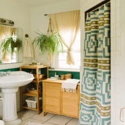 Blue Hypnotic Shower Curtain By Jungalow™