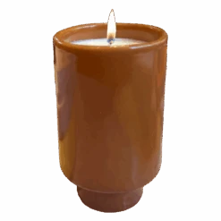 Jungalow 19 Jungalow Kaya Ceramic Candle - Burnt Orange/Sandalwood