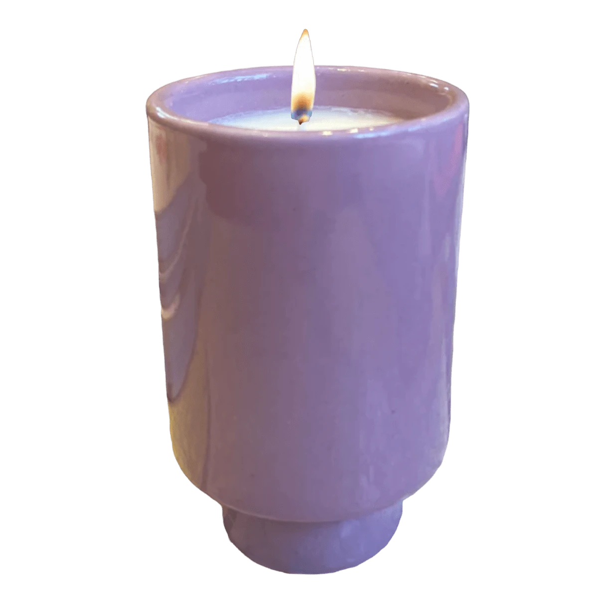 Jungalow Kaya Ceramic Candle - Lavender/Sugar Plum 1 Jungalow Kaya Ceramic Candle - Lavender/Sugar Plum