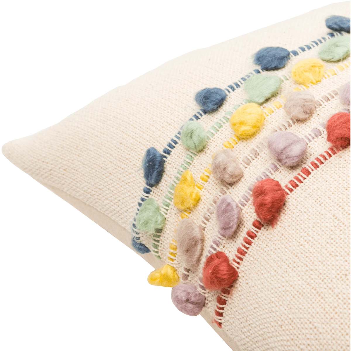 Aziza Lumbar Pillow, Multi-Color 2 Aziza Lumbar Pillow, Multi-Color - Image 2