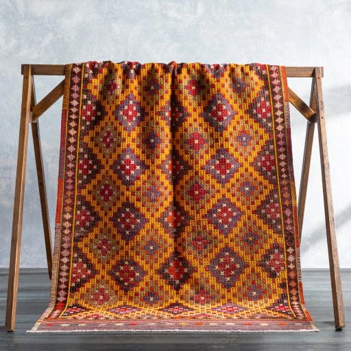 Vintage Santa Fe Wool Rug 2 Vintage Santa Fe Wool Rug - Image 2