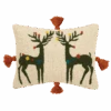 Reindeer Games Hook Pillow By Jungalow®