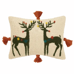 Reindeer Games Hook Pillow By Jungalow®