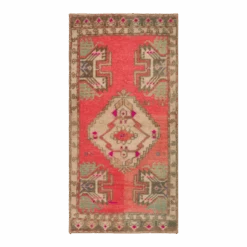 Vintage Poppy Wool Rug