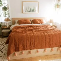Jungalow Sol Natural Dyed Quilt In Rust By Like A Lion™ 5 Jungalow Sol Natural Dyed Quilt In Rust By Like A Lion™ -Jungalow rust 48ae6d2d 8336 43c7 95eb 967a5888f558