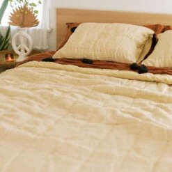 Jungalow Sol Natural Dyed Quilt In Sand By Like A Lion™ -Jungalow sand2 3f423f0f 19f2 46e0 8d5e c24ca9a06323