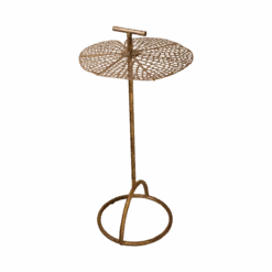 Brass Lace Leaf Accent Table -Jungalow tablebrass PhotoRoom