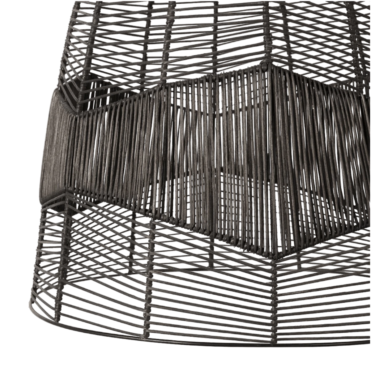 Black Molera Rattan Pendant Lamp 3 Black Molera Rattan Pendant Lamp - Image 3